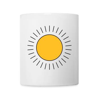 Sonne - Tasse - Weiß - Vorne