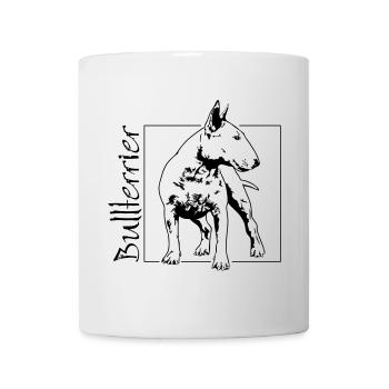 BULLTERRIER dog portrait dogs dog Wilsigns - Mug - white - Front