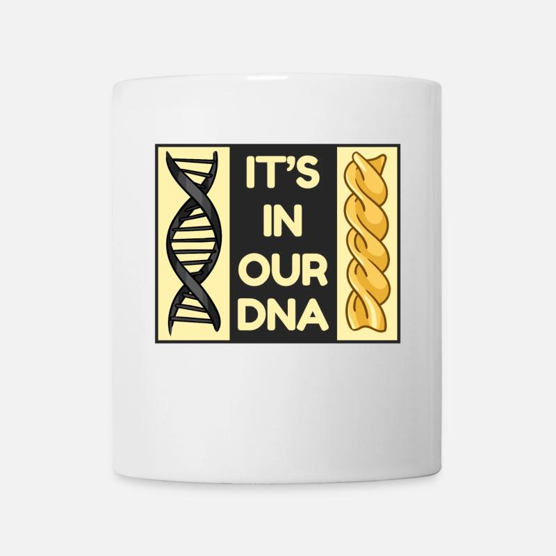 Spaghetti Nudeln Pasta DNA Sprüche Statement Essen - Tasse - Weiß