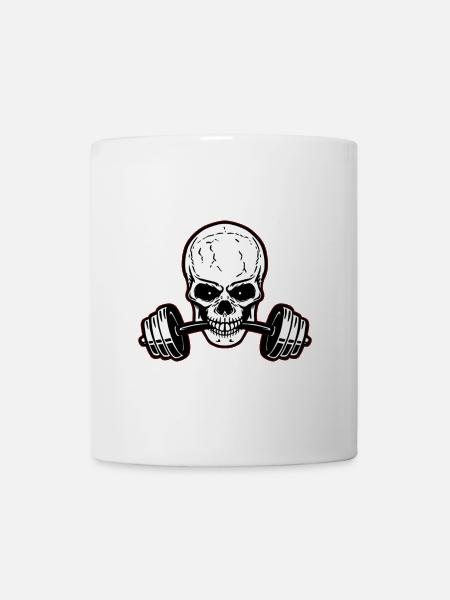 Calavera Fitness Motivation - Mug blanc - blanc