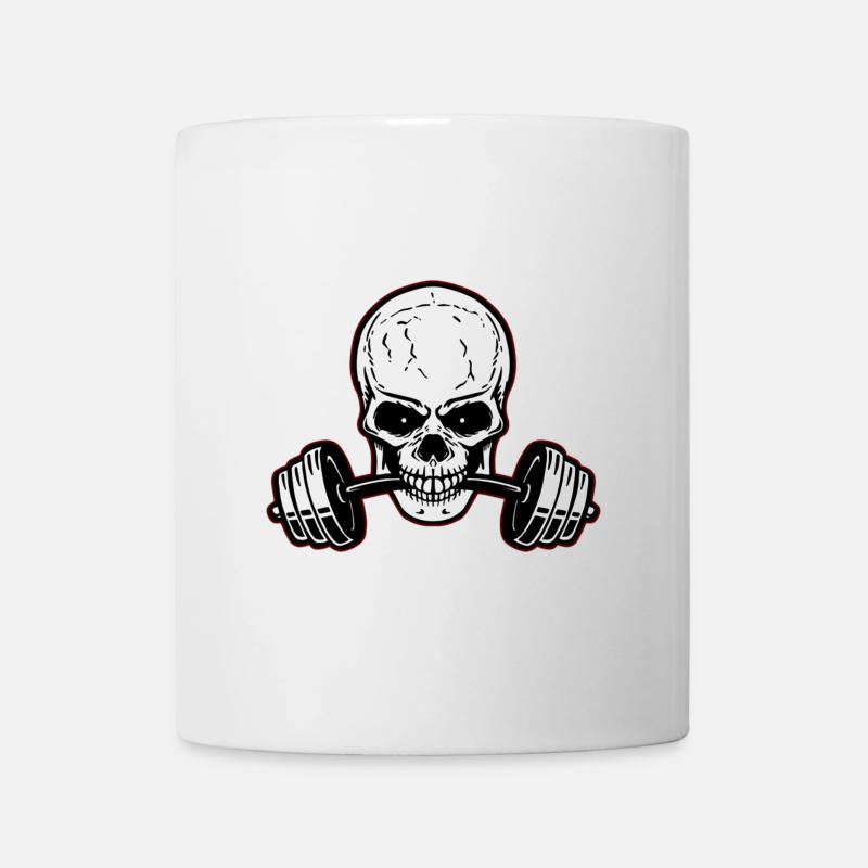 Calavera Fitness Motivation - Mug blanc - blanc