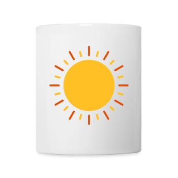 Soleil - Mug blanc - blanc - Devant