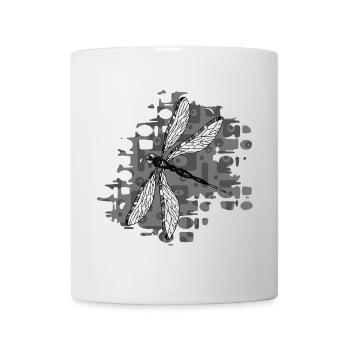 Libellule - Mug blanc - blanc - Devant