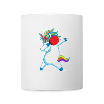 Table tennis unicorn dabbing unicorn horse gift - Mug - white - Front