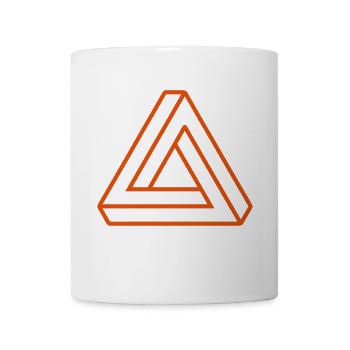 illusion d'optique - triangle Escher - Mug blanc - blanc - Devant