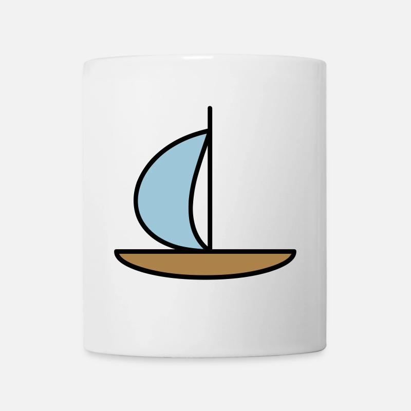 Voilier - Mug blanc - blanc