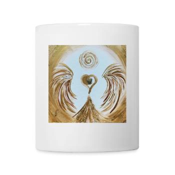 Herzengel der Fülle - Tasse - Weiß - Vorne