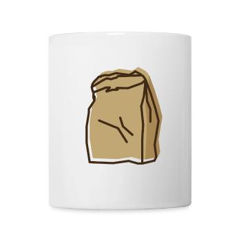 Tüte - Versatz - Tasse - Weiß - Vorne