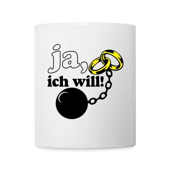 Junggesellenabschied , JGA ja ich will (25) - Tasse - Weiß - Vorne