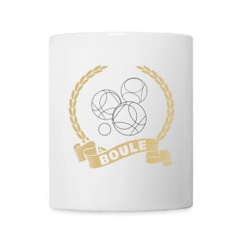 Boule boules Jeu Pétanque Boules Sport Tournoi - Mug blanc - blanc - Devant
