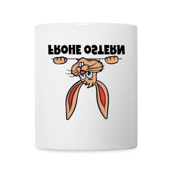 Frohe Ostern Osterhase Osterhäschen Sprüche - Tasse - Weiß - Vorne