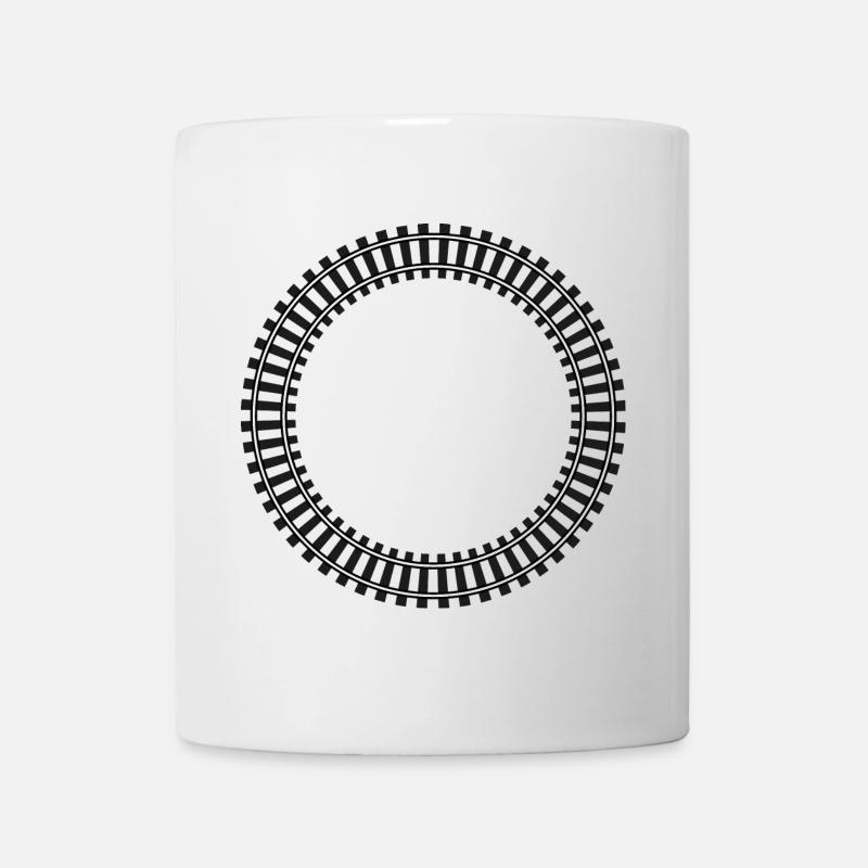 Model Railway Frame Rail Network - Mug - white