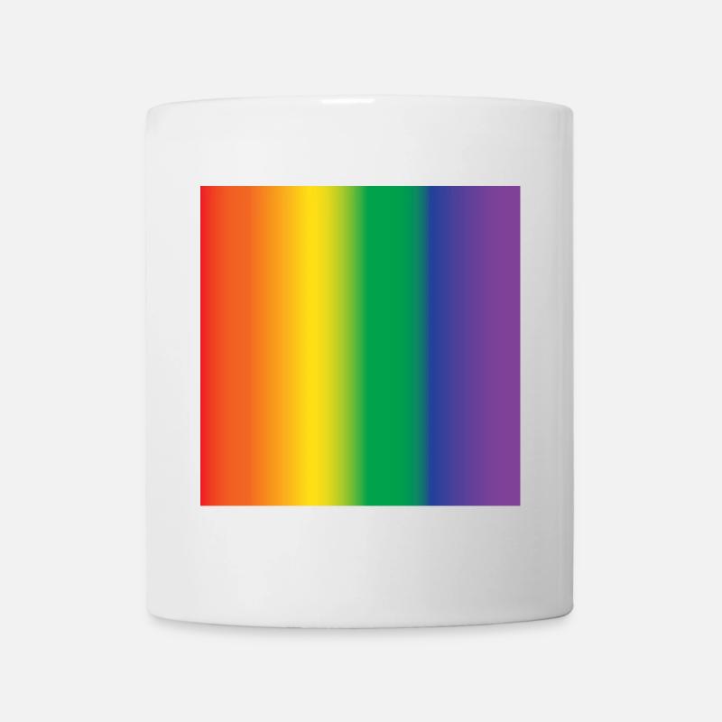 idée cadeau tapis de souris lgbt - Mug blanc - blanc
