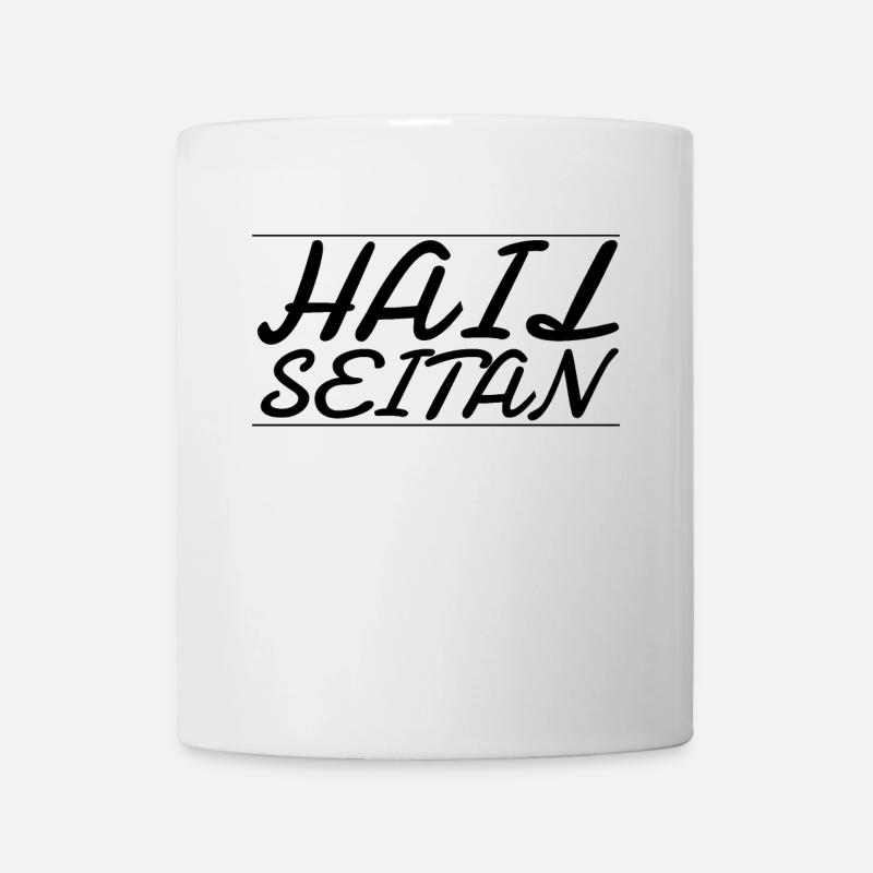vegan - hail seitan - Tasse - Weiß
