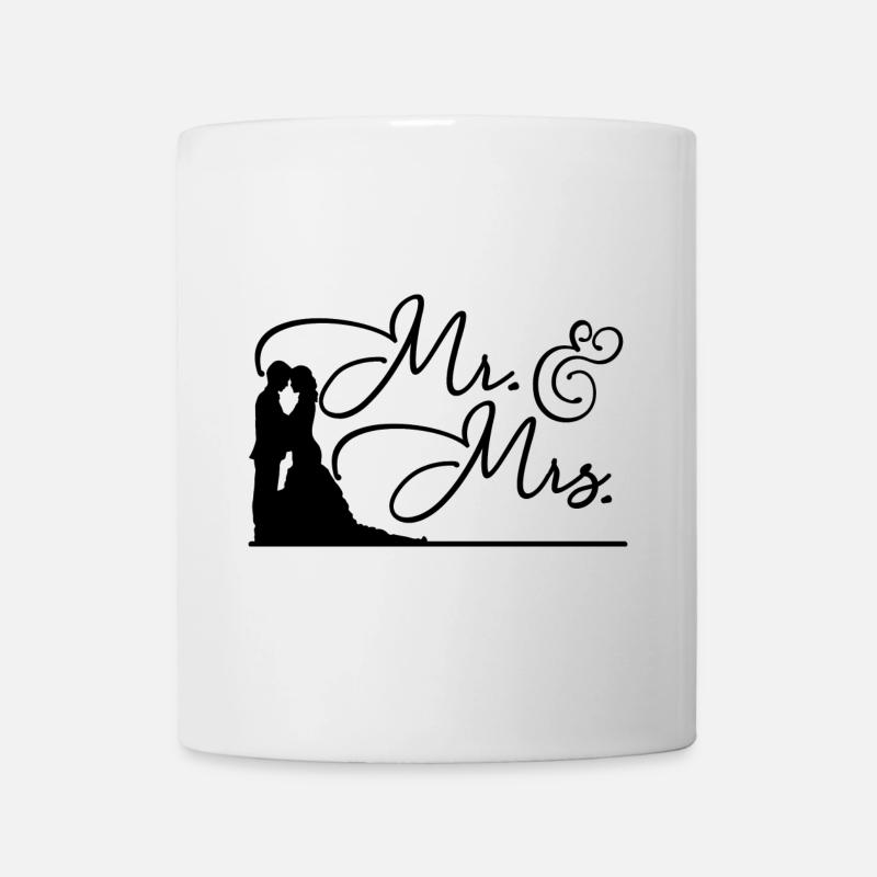 Monsieur les mariés mariés mariés cadeau de mariage - Mug blanc - blanc