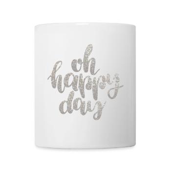 Glitzernder Schriftzug Für Feiertage - Tasse - Weiß - Vorne