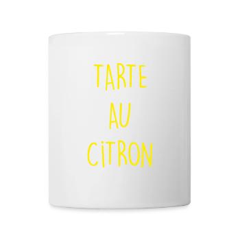 TARTE AU CITRON Zitronenkuchen - Tasse - Weiß - Vorne