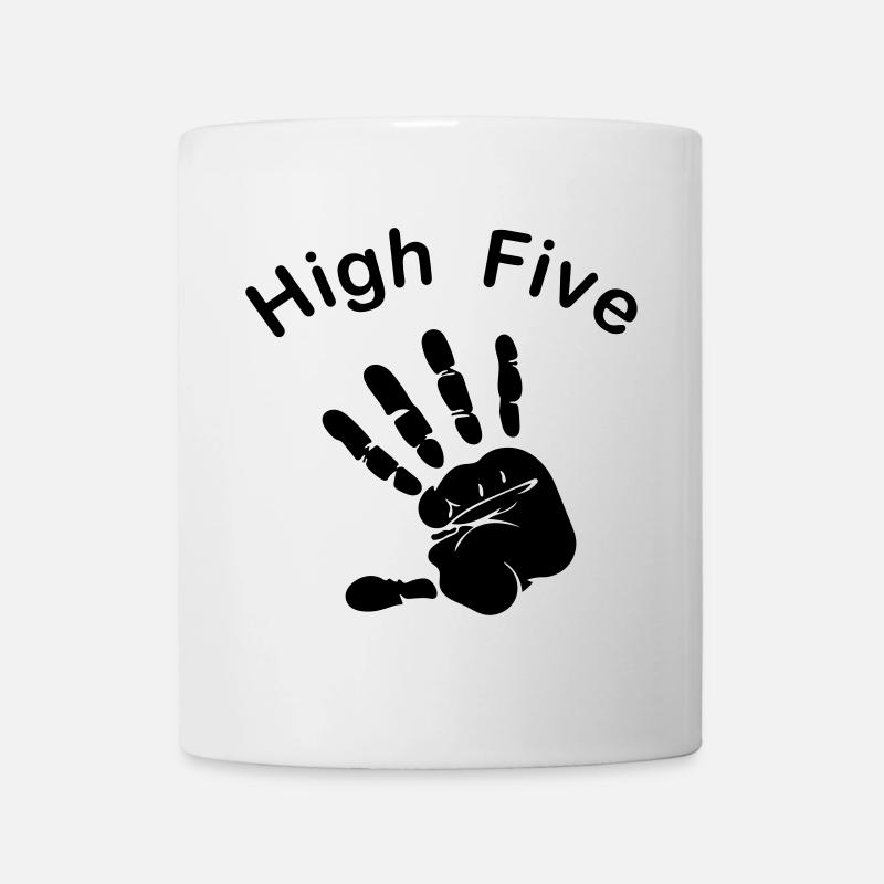 High Five - Tasse - Weiß