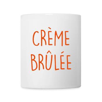 PUDDING À LA CRÈME BRÛLÉE - Mug blanc - blanc - Devant