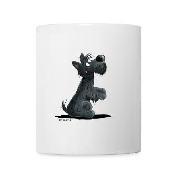 Happy Scottish Terrier I Scottie chiens cadeau - Mug blanc - blanc - Devant