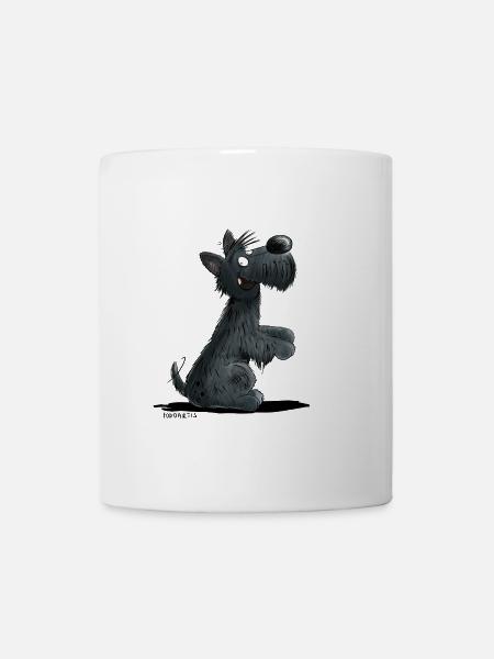 Happy Scottish Terrier I Scottie Hunde Geschenk - Tasse - Weiß