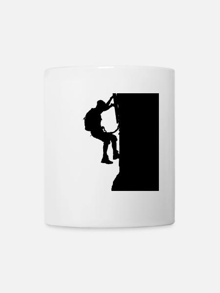 Via Ferrata Walker Silhouette Noir - Mug blanc - blanc
