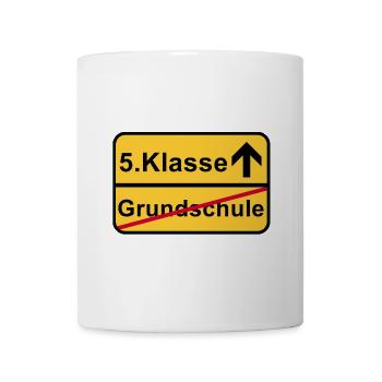 5.Klasse Aufstieg nach Grundschule - Tasse - Weiß - Vorne
