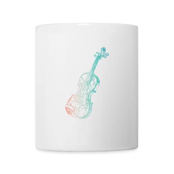 Violine - Tasse - Weiß - Vorne