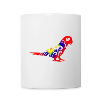 Maori parrot colorful tribal tattoo gift idea - Mug - white - Front