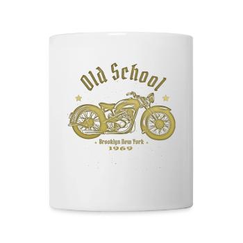 Vieux motard de la vieille école 1969 - Mug blanc - blanc - Devant