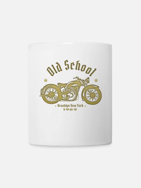 Old School Biker 1969 - Tasse - Weiß