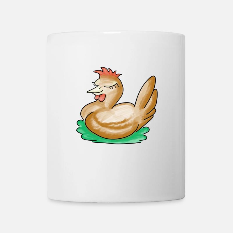 sleeping chicken - Mug - white