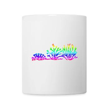 Maori Korallen Taucher Tribal Tattoo Geschenkidee - Tasse - Weiß - Vorne