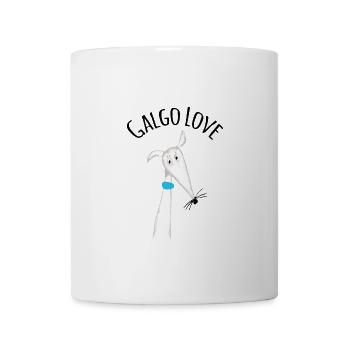 Galgo Love 4 blanc galgo - Mug blanc - blanc - Devant