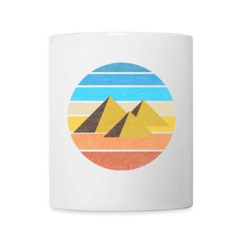 Ägypten Retro Pyramiden Vintage Geschenkidee Kairo - Tasse - Weiß - Vorne