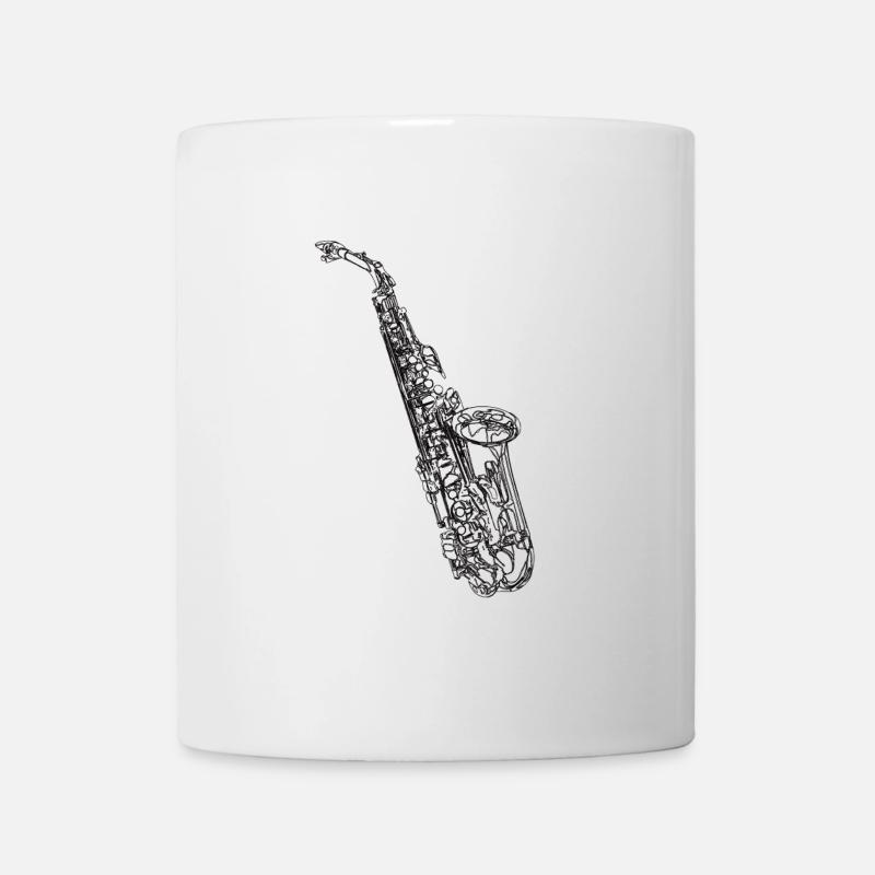 Saxophoniste - Mug blanc - blanc