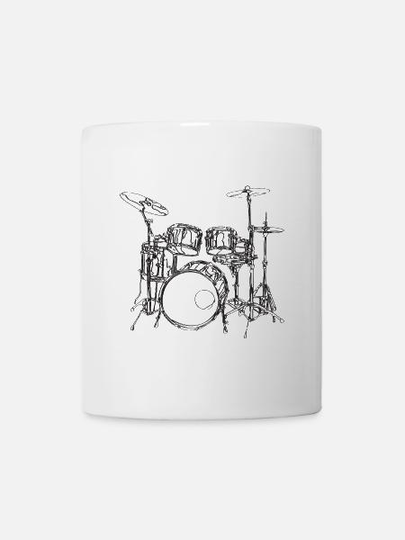 Drummer - Tasse - Weiß