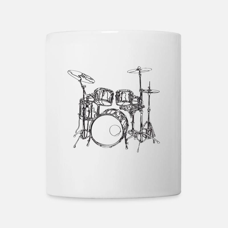 Drummer - Tasse - Weiß