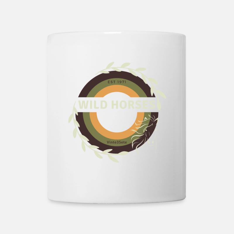 Wilde Pferde - Tasse - Weiß