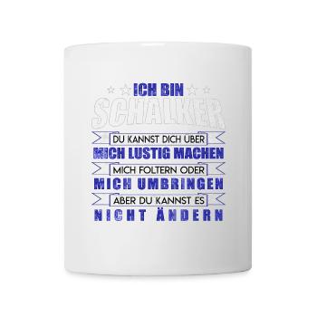 Je suis Schalke Idée cadeau design fan - Mug blanc - blanc - Devant