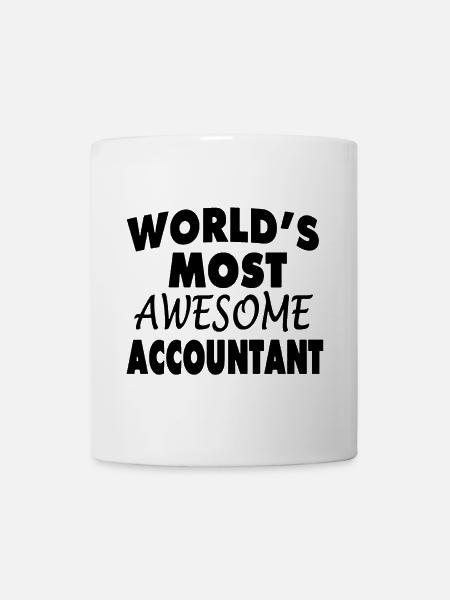 Black Design World s Most Awesome Accountant - Mug - white