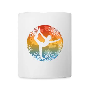 Pilates Yoga - Tasse - Weiß - Vorne