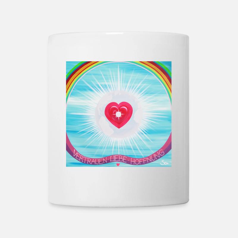 VISION Neue Erde - Sonja Ariel von Staden - Tasse - Weiß