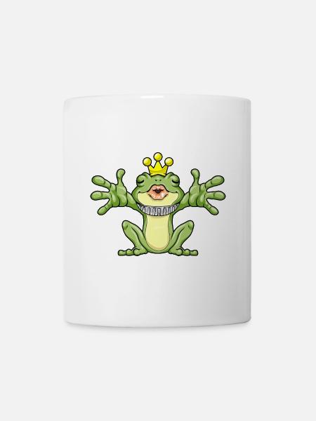 Frosch Krone - Tasse - Weiß