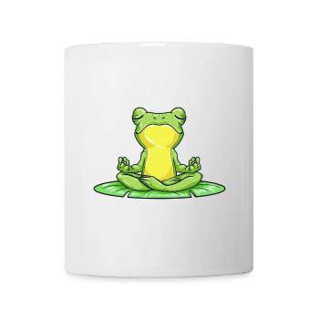 Frosch Yoga Fitness Meditation - Tasse - Weiß - Vorne