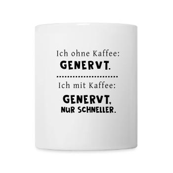 Kaffee - Tasse - Weiß - Vorne