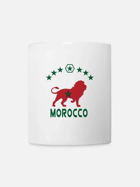 Conception du Lion du Maroc - Mug blanc - blanc