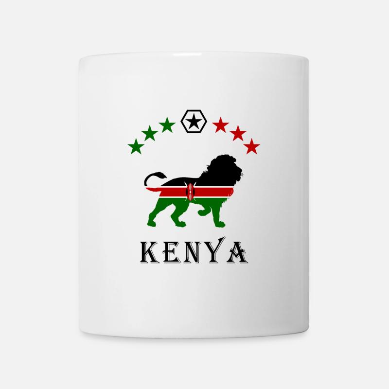 Kenya lion design - Mug - white