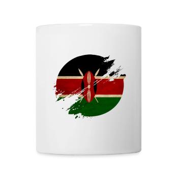 Kenia Vintage Kreis - Tasse - Weiß - Vorne