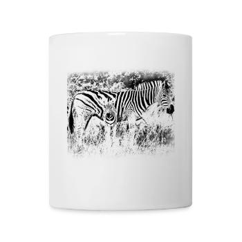 Zèbres - Mug blanc - blanc - Devant